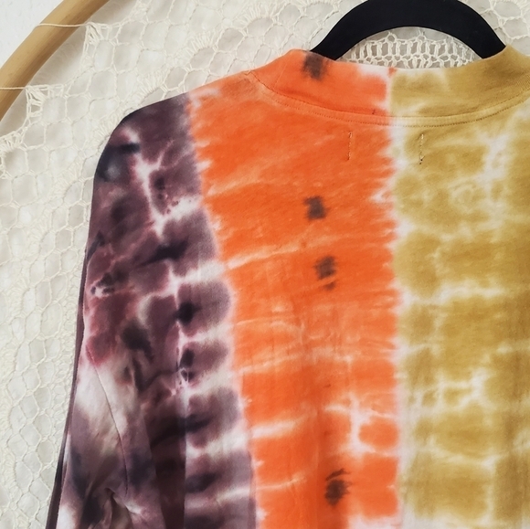 Urban Outfitters OU Recycled Cotton Tie Dye Long Sleeve Tee Size S - Picture 4 of 9